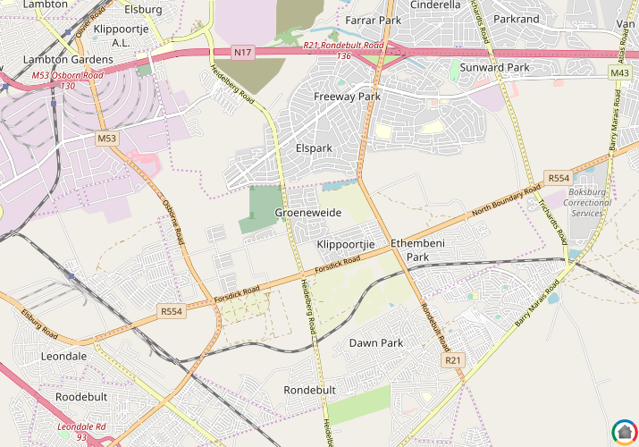 Map location of Groeneweide